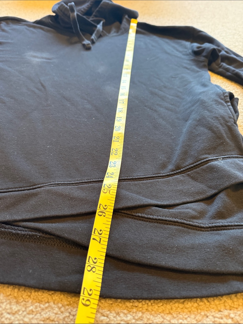 Old Navy Black Women's Hooded Pullover Sweatshirt - Picture 6 of 7